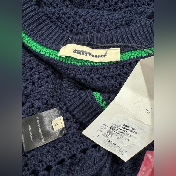 $1265 wales bonner Djembe Crochet Dress size 2 - Picture 9 of 9